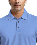 Men's Cooling Stripe Short Sleeve Golf Polo Shirt
