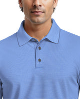 Men's Cooling Stripe Short Sleeve Golf Polo Shirt