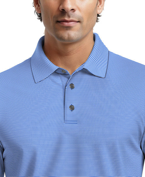 Men's Cooling Stripe Short Sleeve Golf Polo Shirt