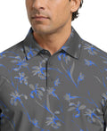 Energized Floral Print Short Sleeve Golf Polo Shirt
