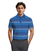Energized Stripe Blocked Short Sleeve Golf Polo Shirt