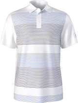 Junior's Layered Stripe Print Short Sleeve Golf Polo Shirt