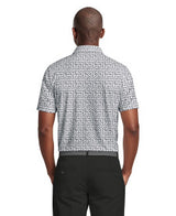 Abstract Geo Print Short Sleeve Golf Polo Shirt