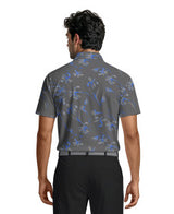 Energized Floral Print Short Sleeve Golf Polo Shirt
