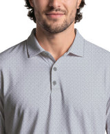 Essential Geo Print Short Sleeve Golf Polo Shirt