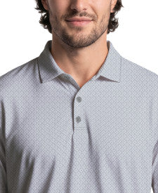 Essential Geo Print Short Sleeve Golf Polo Shirt