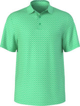 Junior's Linear Geometric Print Short Sleeve Golf Polo Shirt