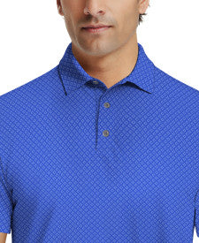 Essential Geo Print Short Sleeve Golf Polo Shirt