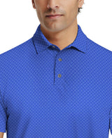 Essential Geo Print Short Sleeve Golf Polo Shirt