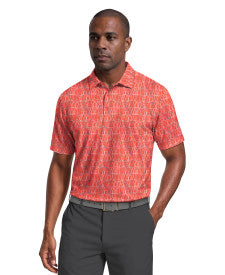 Linear Cocktail Print Short Sleeve Golf Polo Shirt