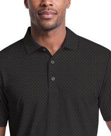 Essential Geo Print Short Sleeve Golf Polo Shirt