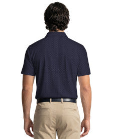 Essential Geo Print Short Sleeve Golf Polo Shirt