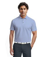 Men's Cooling Stripe Short Sleeve Golf Polo Shirt