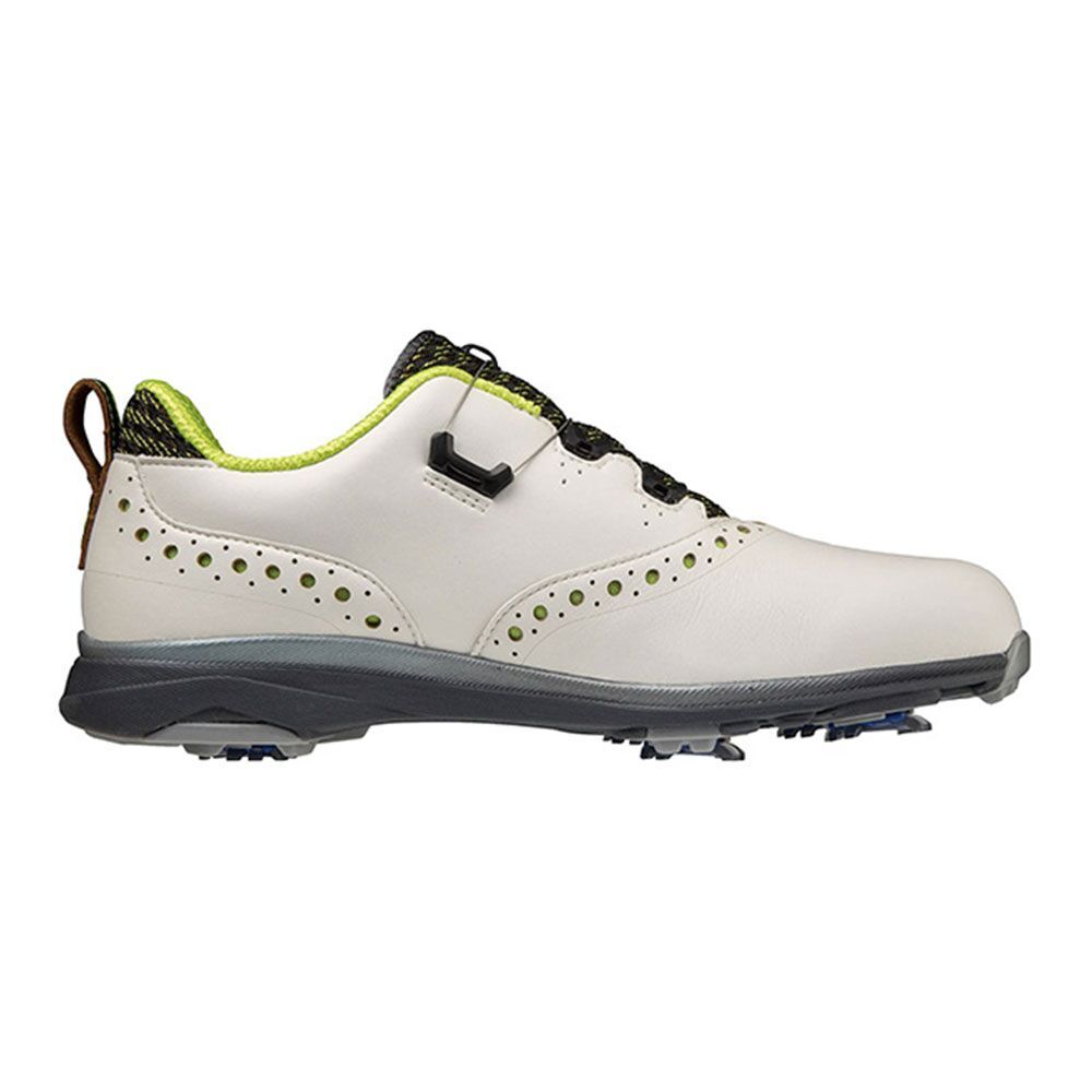 Nexlite Pro Boa Men’s Spiked WD Golf Shoes – White/Lime